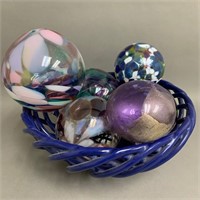 Artisan Hand Blown Art Glass Balls