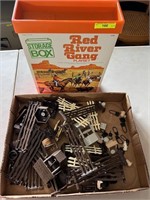 Marx Red River Gang Toys & Storage Box