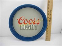 COORS LIGHT ROUND SIGN