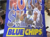 ORIG. BLUE CHIPS MOVIE POSTER AUTOGRAPHED