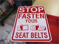 STOP-SEAT BELT SIGN