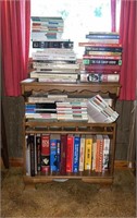 Wooden Bookstand With Contents