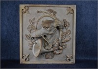 Relief Wall Plaque of Hunting Dog