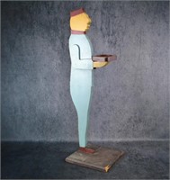 Folk Art Butler Figure Dated 1925