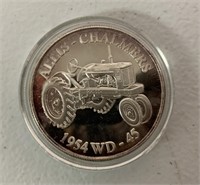 1 ounce 0.999 Silver Allis Chalmers WD45 Coin