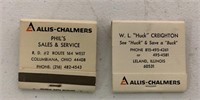 2 Allis Chalmers Gleaner Matchbooks