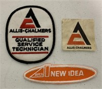 3 Allis Chalmer and New Idea Patches