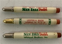 3 New Idea Bullet Pencils