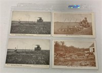 4 Early Rumely Post Cards
