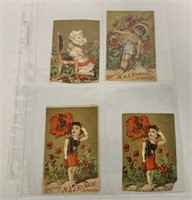 4 Early Rumely Trade Cards