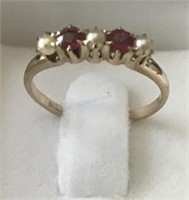 10K Gold Ring with Gemstones