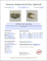 14KT YELLOW GOLD 1.91 CTS DIAMOND RING