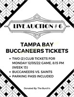 Tampa Bay Bucaneers Tickets