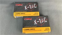 (2x) 20rnds PMC X-TAC 5.56 green tip