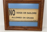 Copied, Framed and Matted old VA Beach Sign