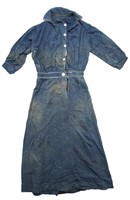 1800s  Wabash Fabric Pioneer Dress prairie farmer