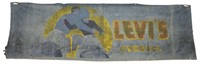 Levis Denim Advertising Banner 30’s-1950’s VINTAGE