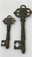 Cast Iron Skeleton Keys Decor