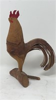 Folk Art Carved Wood Rooster