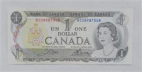 1973, Canada 1.00 Bank Note - Uncirculated
