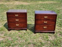 Pair of Bernhardt Asian Styled Night Stands