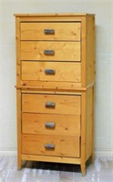Rustic Pine Chest on Chest.