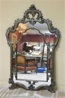 Large Ornate Rococo Mirror.