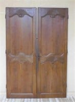 Louis XV Style Peg Constructed Oak Doors.