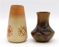Native American Pottery Vessels.