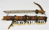 Dayak Borneo Mandau Style Head Hunter's Sword.