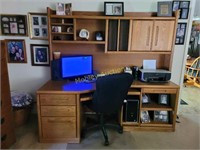 OAK COMPUTER HOME OFFICE