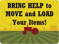 Bring Adequate help to move & load you items.