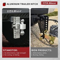 Adjustable Trailer Hitch 2 and 2-5/16 inch Combo
