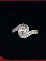 2.00 TCW Round Cut White Sapphire Engagement Ring