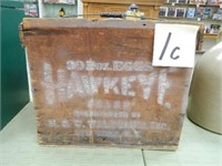 Hawkeye 30 Doz. Primitive Wood Egg Crate