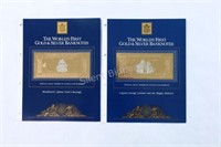 The World's Gold & Silver Banknotes X 2