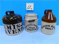 Emis-Drug Davenport IA. 1/2 Gal. Brown Top Jug,