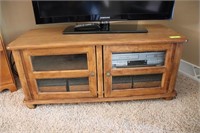 Oak Glass front TV Cabinet