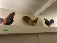 LOT: 3 Roosters