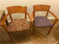 Wood Armchair w/ Asst. Upholstered Seat
