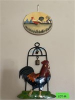 LOT: Rooster Wall Décor Pieces