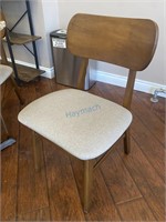 MCM Style Dining Chair w/ Upholstered Seat