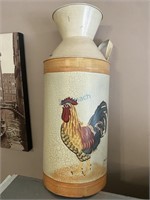 Rooster Milk Can