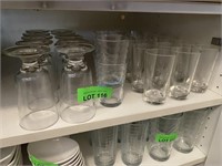 SHELF LOT: Asst. Glasswares
