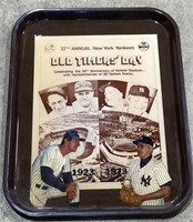 (T) New York Yankees Serving Tray, 17.75”x14”,