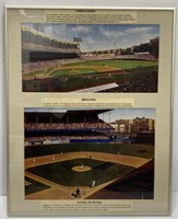 (T) Yankee Stadium and Ebbets Field Framed