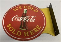 Reproduction Two Sided Metal Coca Cola Sign