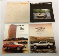 lot of 4 Automobile Books,Eagle,Plymouth,AMC
