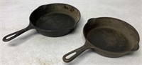 lot of 2 Griswold Cast Iron Skillets #5,6