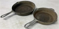 lot of 2 Griswold Cast Iron Skillets,#5,7